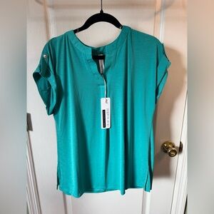 Elegant Teal Blouse by George & Olive